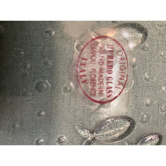 Original Vetro Glass Italian Art Glass "Fish" Serving Platters (Pair) | Empoli, - Picture 8 of 12